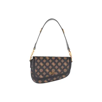 GUESS Artificial Leather Crossbody Shoulder Bags Women's Brown
