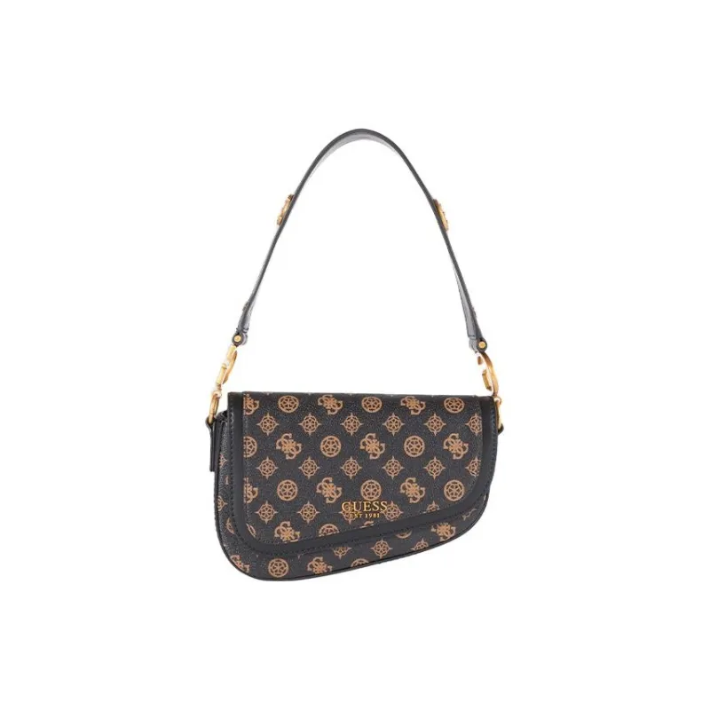 GUESS Artificial Leather Crossbody Shoulder Bags Women's Brown-0