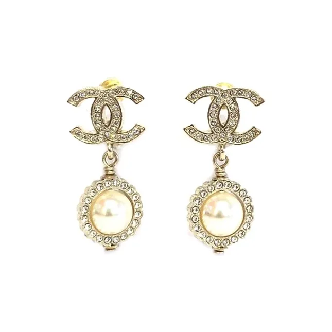 CHANEL Earrings Women's Gold-0