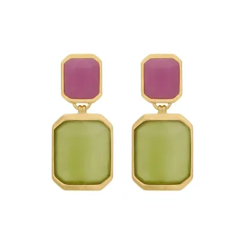 SAINT LAURENT Octagon Earring