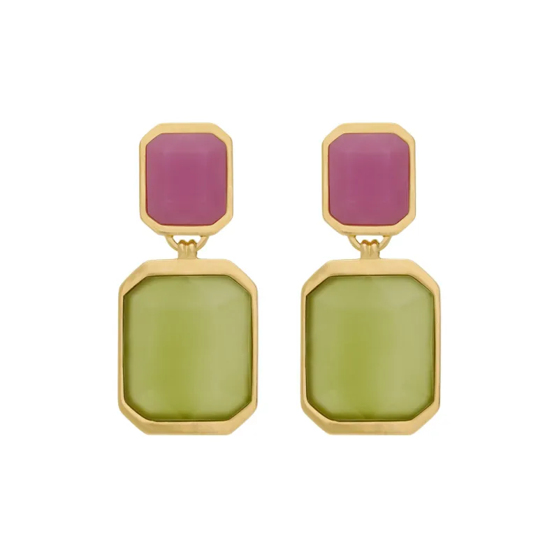SAINT LAURENT Octagon Earring-0
