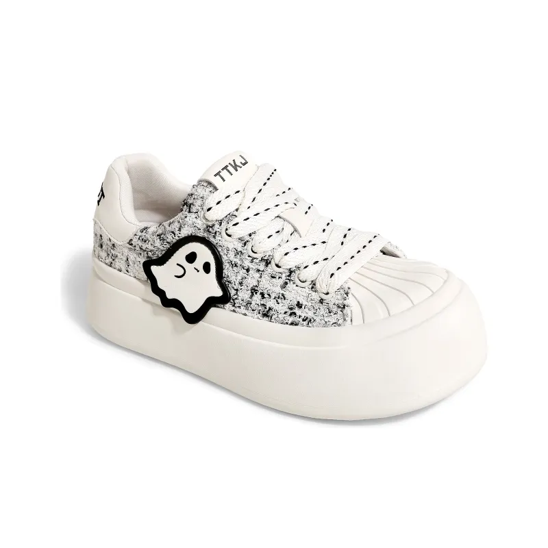 TTKJ Skateboard Shoes Women's Low Top Black-3