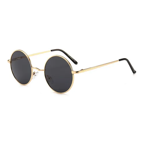 Lanza PC Metal Round Sunglasses With Polarized Lenses Unisex