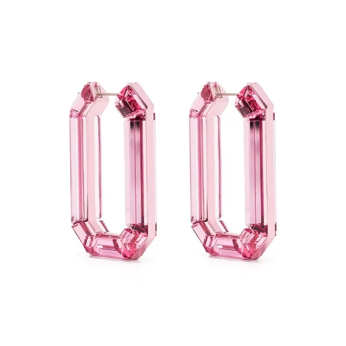 Swarovski Lucent Geometric Hoops-0