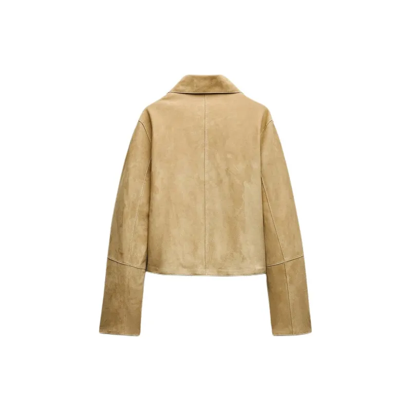 ZARA Jackets Coats Women's Beige-1