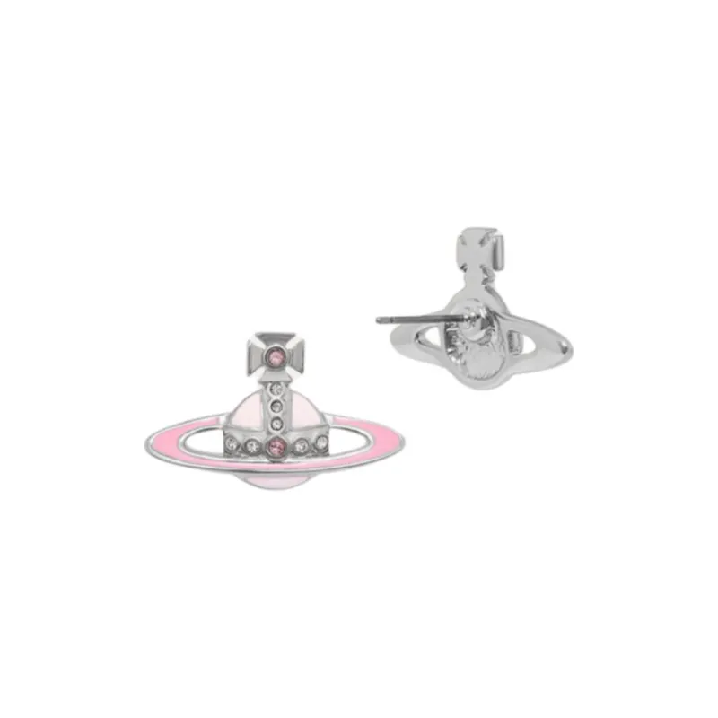 Vivienne Westwood Brass, Crystal Earrings Women's Pink-1