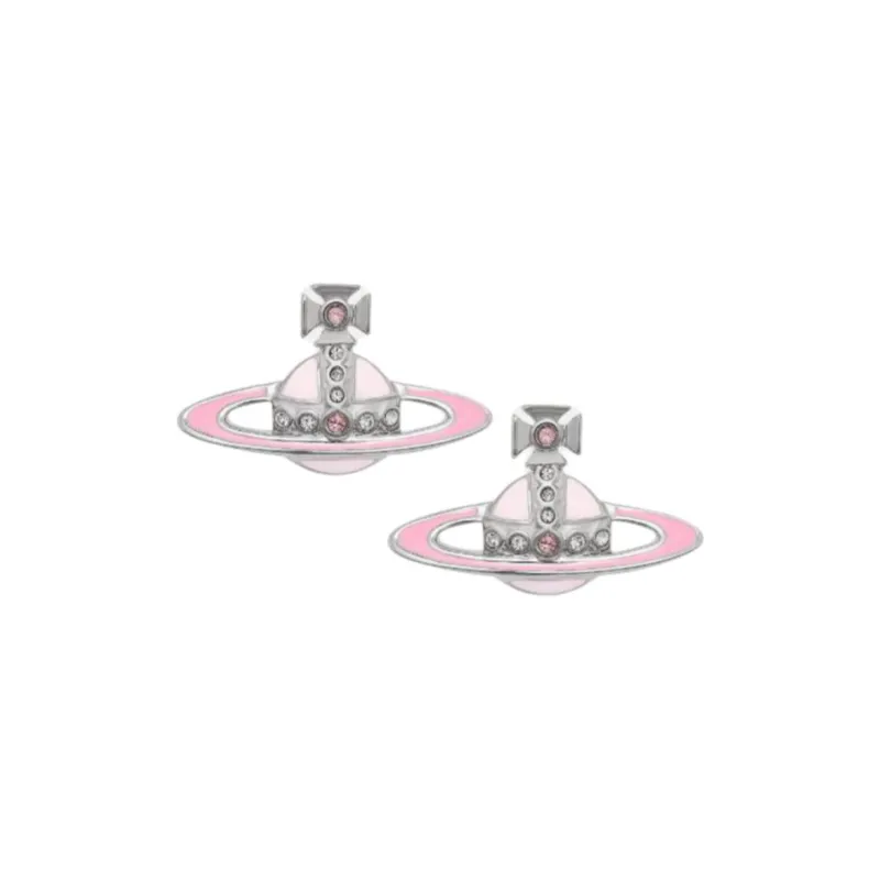 Vivienne Westwood Brass, Crystal Earrings Women's Pink-0