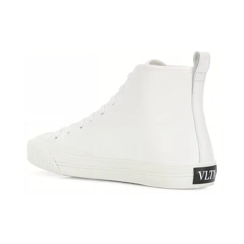 Valentino Open Sneaker High 'Logo Print - White'-4