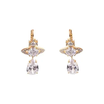 Vivienne Westwood Metal Earrings Unisex Gold