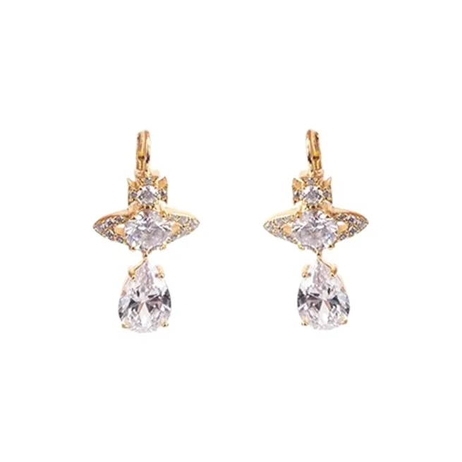 Vivienne Westwood Metal Earrings Unisex Gold-0