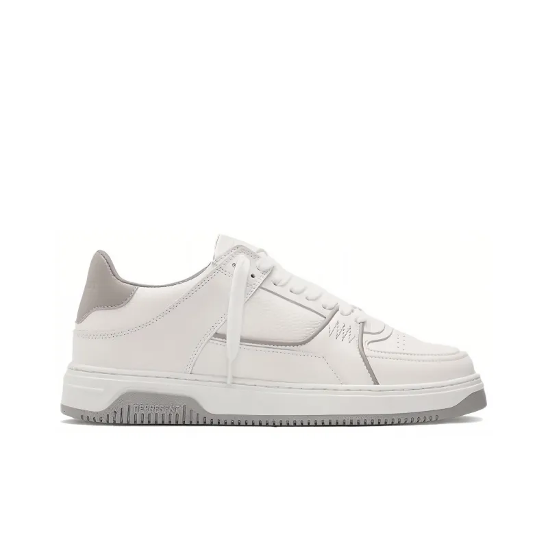 REPRESENT Apex Low Top Sneakers Stylish Skateboarding Shoes Men's White Gray-1