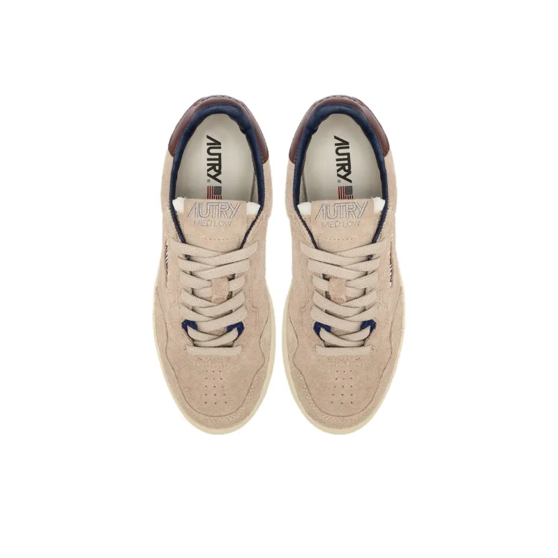 AUTRY New Flat Low Suede 'Ecru And Fudgesickle' Women's-2