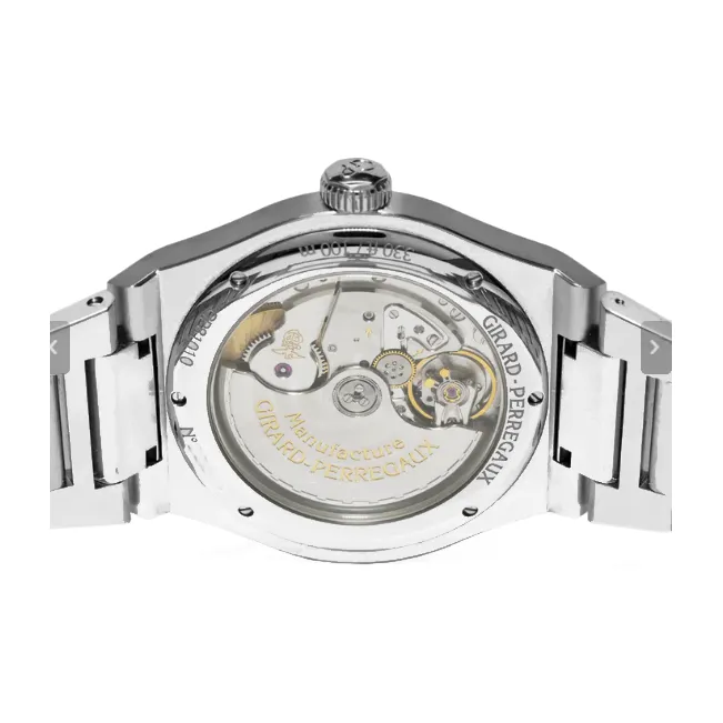GP Laurel Series Automatic Mechanical Movement Men's Watches Watch Blue Dial Stainless Steel Case-1