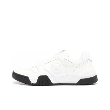 Just Cavalli Tiger Head Low-Top Casual Shoes Men's White Black