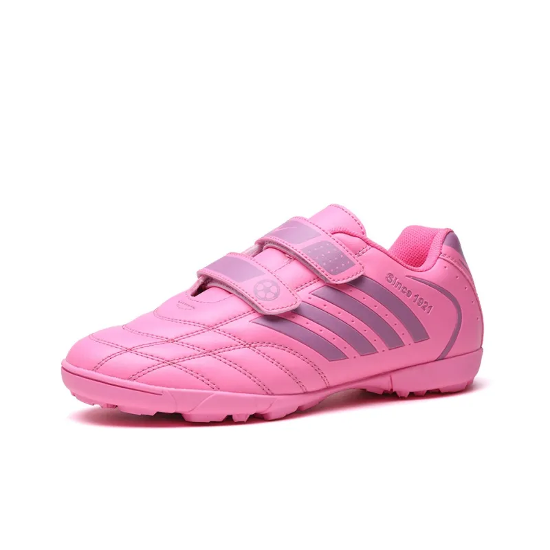 Binary Cushioning Waterproof Breathable Supportive Lightweight Rebound Soccer Shoes Women's Pink-1