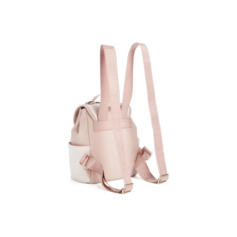 GUESS Artificial Saffiano Leather Backpack Unisex Pink-1