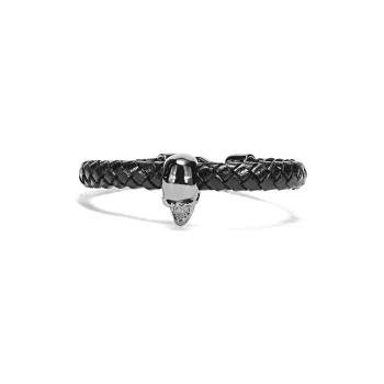 Alexander McQueen Skull Braided Bracelet