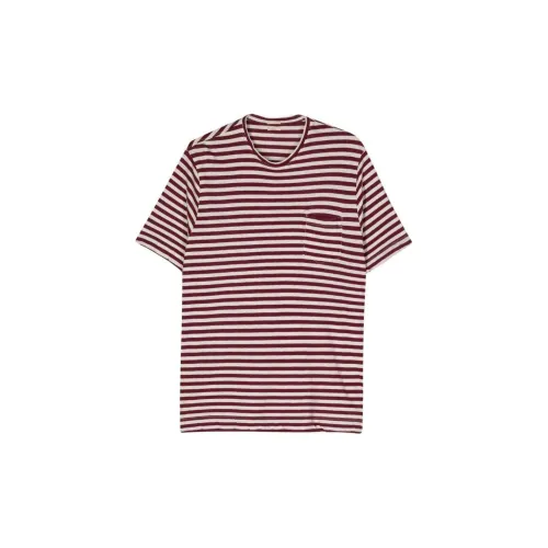 Massimo Alba Striped Cotton-linen-blend T-shirt