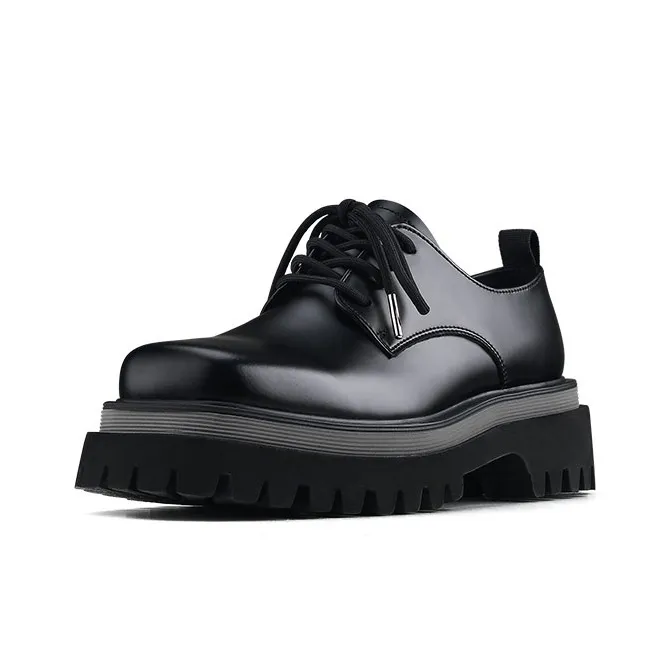 HANQIAORIJI Black Blood Series Women's Casual Shoes Unisex Black-1