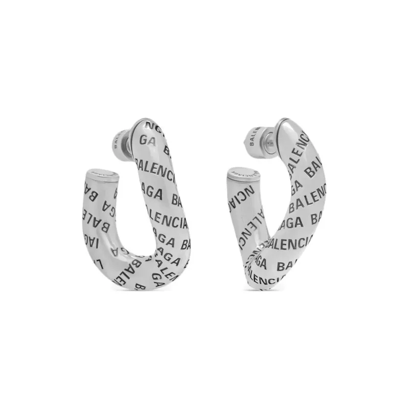 Balenciaga Logo Earrings-0