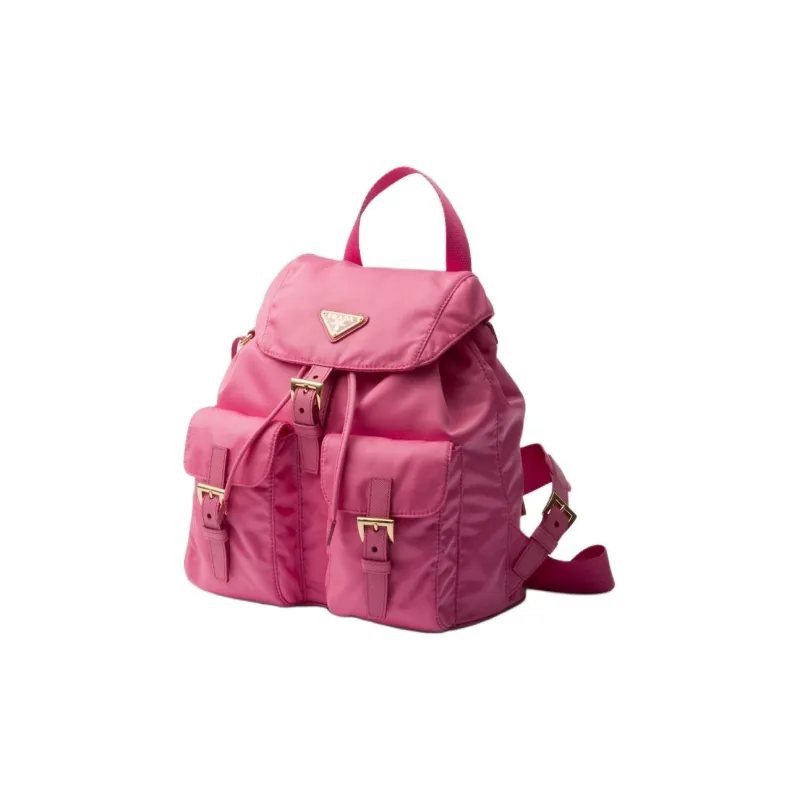 PRADA Re-Nylon Fabric Backpack Small Size Women's Begonia Pink-1