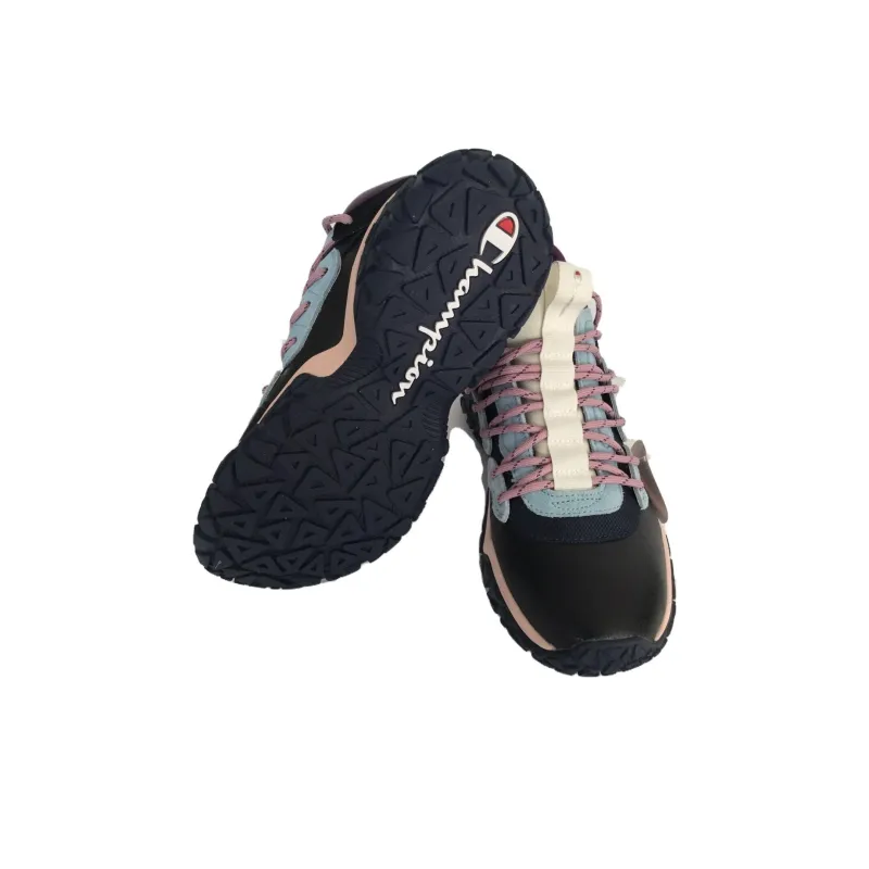 Champion Tank W Cushioning Wear Resistant Low Top Casual Shoes Women's Purple Black-3