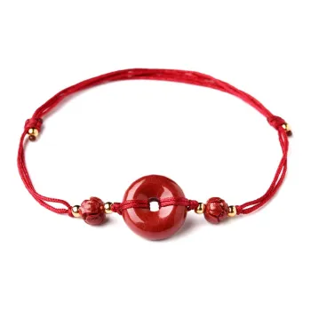 Lingfei Cinnabar Jade Anklet Women's