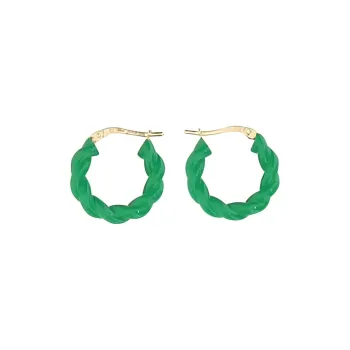 Bottega Veneta Earrings Unisex Green