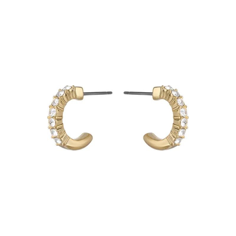 Swarovski Faux Crystal Earrings Women's Gold-0