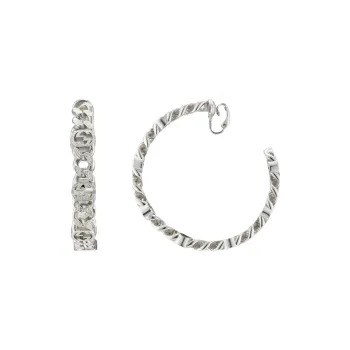 GUCCI Palladium-Plated Metal Earrings Women's Silver