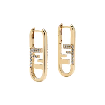 FENDI Earrings Women's Gold