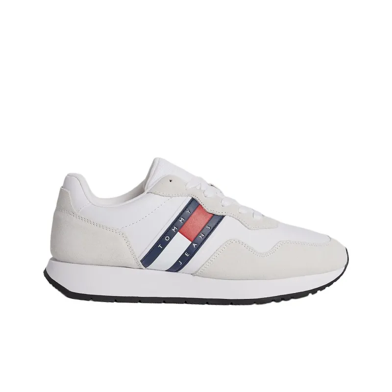 Tommy Hilfiger Abrasion Resistant Low Top Casual Shoes Men's White Gray Blue-1