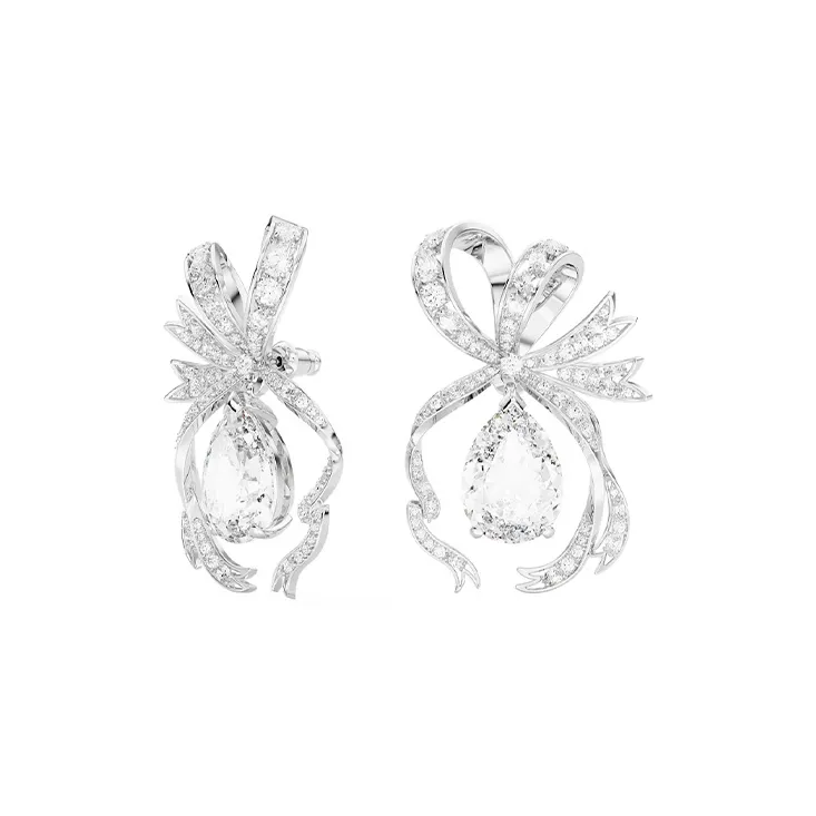 Swarovski Volta Earrings Women's Silver-1