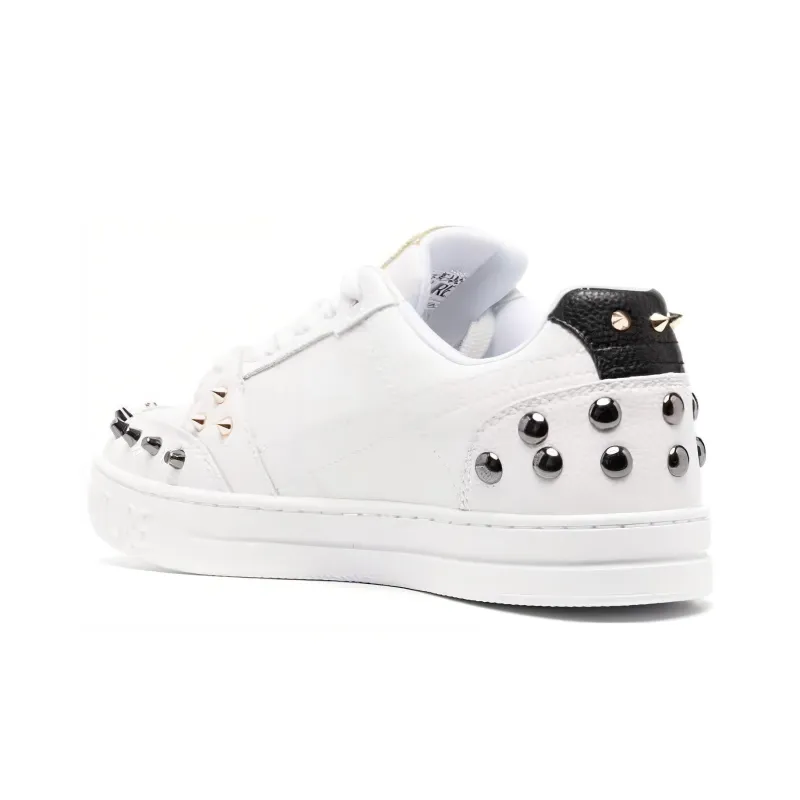 VERSACE JEANS Couture Spiked Stud-design Leather Sneakers-2