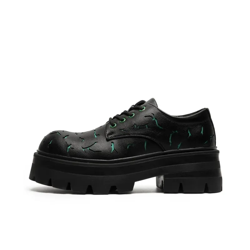 Lady's House Dress Shoes Men Low Top Black-10