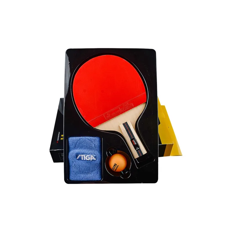 Stiga Ping Pong Paddles Unisex Pure Wood Black/Red-10