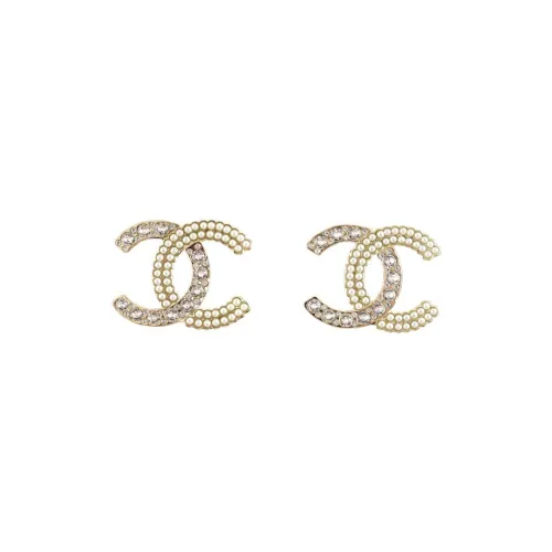 CHANEL Earrings Women's Gold