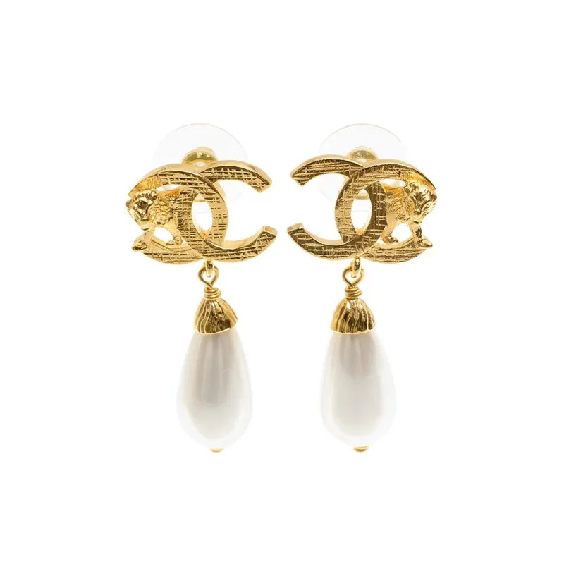 CHANEL Earrings Women's Gold-0