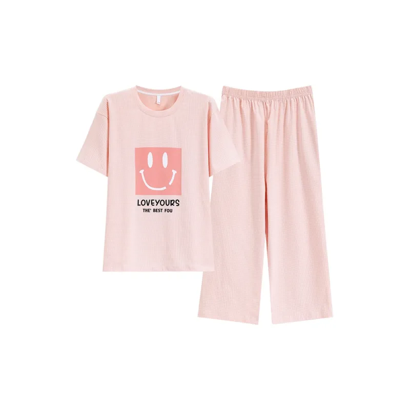 The Story Of The Flower Season Pajama Set Women's Pink-0