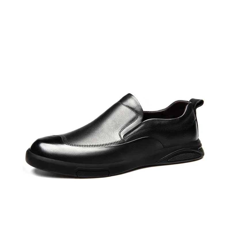 FAPAI Men's Casual Shoes Men Low Top Black-1