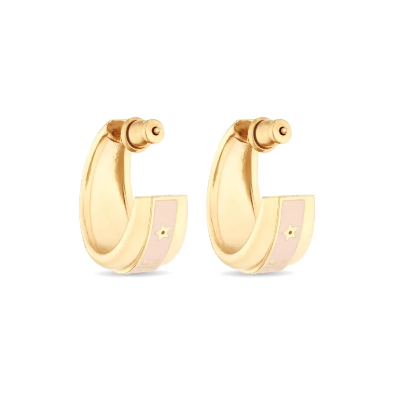 DIOR Earrings Women's Gold/Pink-3