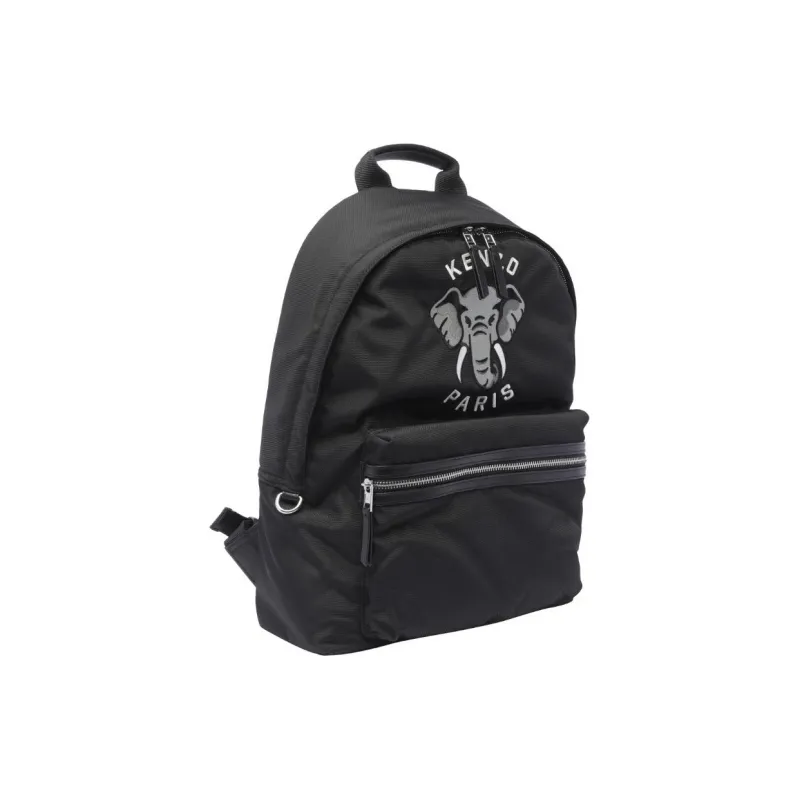 KENZO Logo Embroidered Zip Up Backpack-1