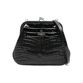 Vivienne Westwood Calfskin Clutch Women's Black