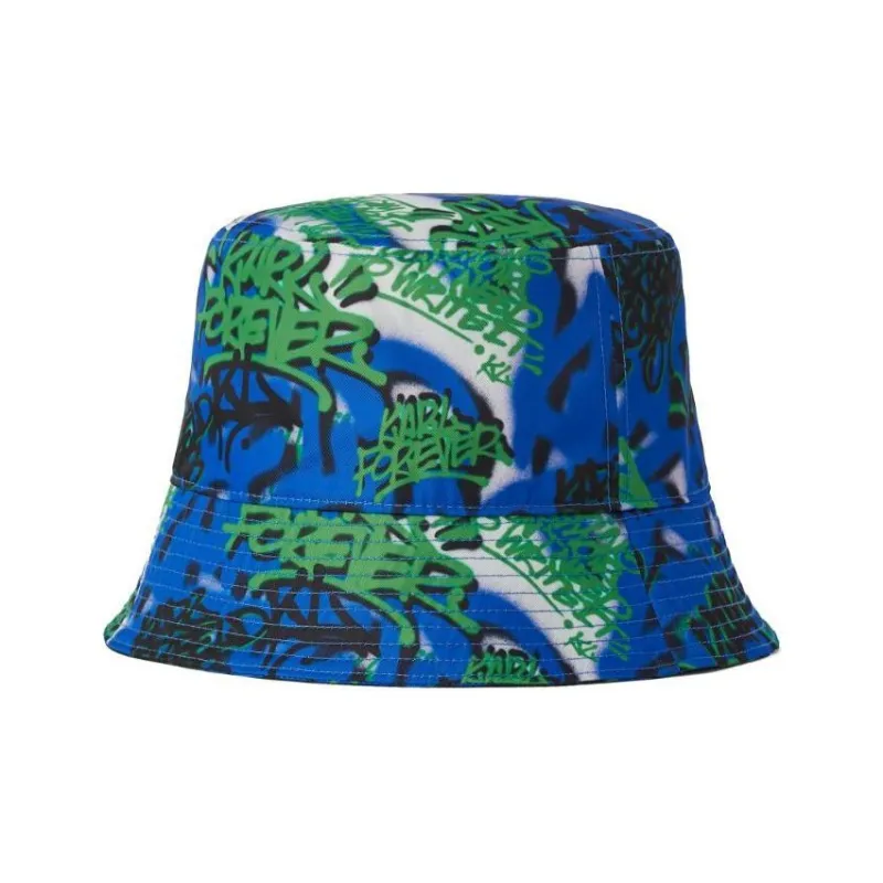 KARL LAGERFELD Jeans X Crapule2000 Graffiti-print Bucket Hat-1