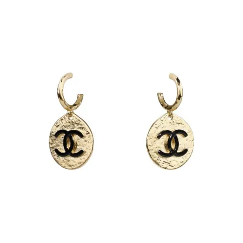 CHANEL Earrings Women's Gold