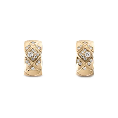 CHANEL CoCo Crush Earrings Unisex Gold