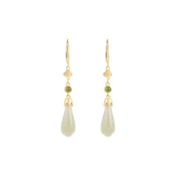 Xiaoyinjiang Hetian Jade Earrings Women's
