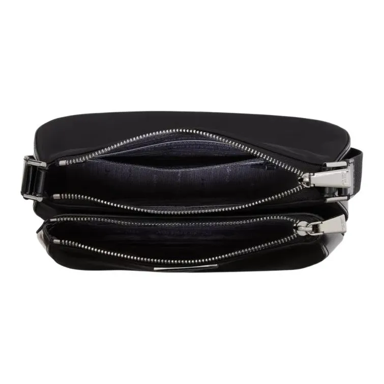 Kate Spade Sam Recycled Nylon Shoulder Bag, Crossbody Bag Medium Size Women's Black-3