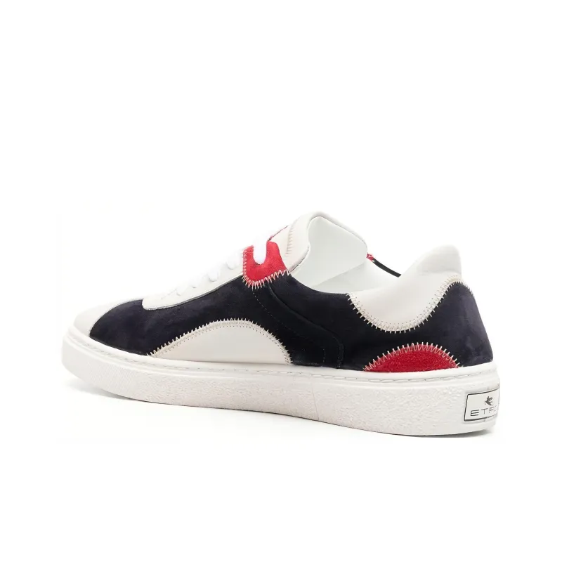 ETRO Low-Top Skateboard Shoes Men's Black White-3