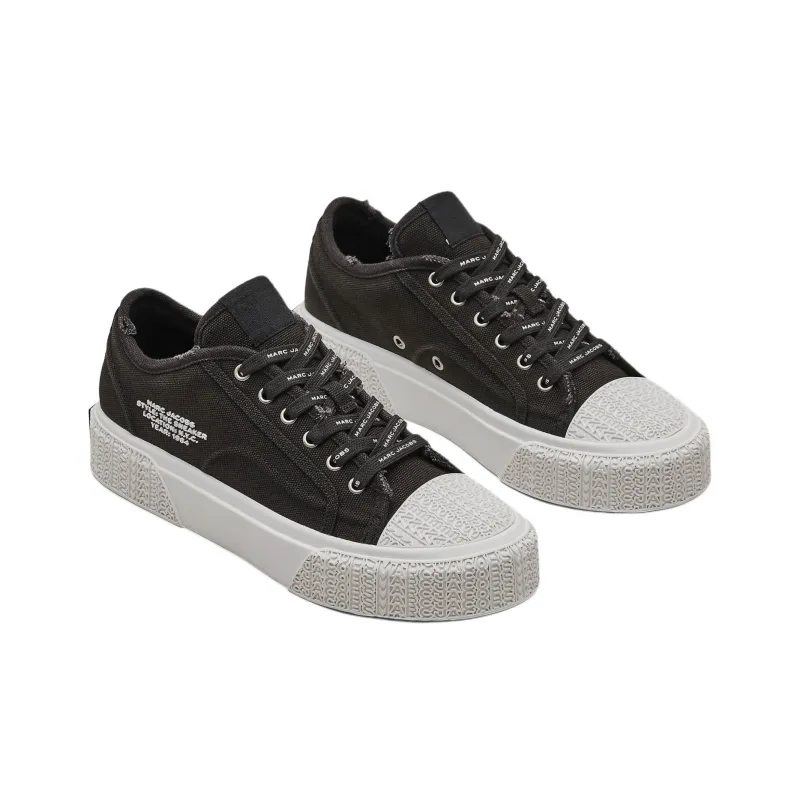 MARC JACOBS Distressed Canvas Sneakers-3